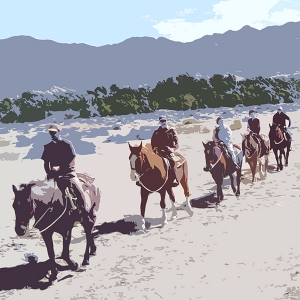 Riders in Death Valley